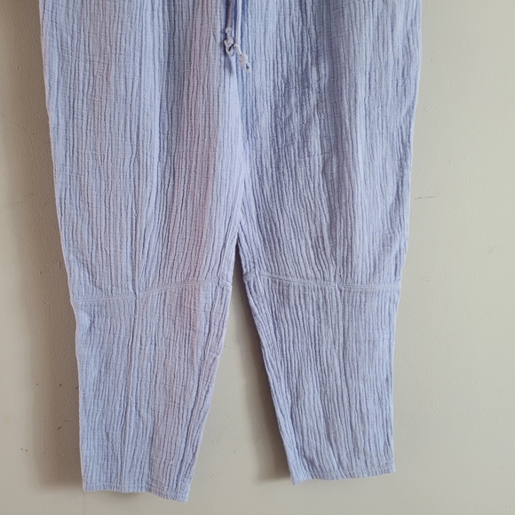 Anthropologie Saturday Sunday Vera Gauzy Pull On Cropped Cotton Lounge Pants S - Picture 4 of 10